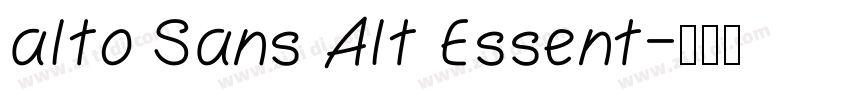 alto Sans Alt Essent字体转换
